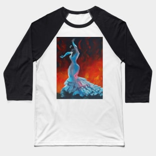 Flame - Flamenco Dancer Painting Baseball T-Shirt